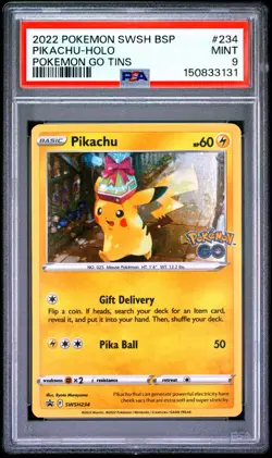 PSA 9 Pikachu SWSH234 SWSH: Sword & Shield Promo Cards Holo - Image 1