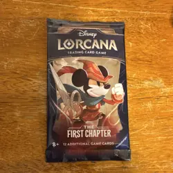 Disney Lorcana The First Chapter Booster Pack 12 Cards Ravensburger 2024 - Image 1