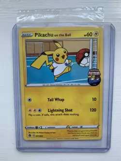 Pokemon Pikachu TCG Promo Card On the Ball Futsal, 001/005 (SEALED) - Image 4