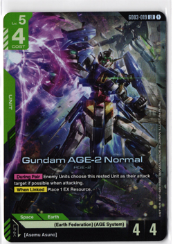 Gundam TCG GD03-019 Gundam AGE-2 Normal LR - Steel Requiem Card Game CCG - Image 1