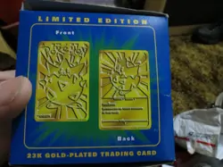 Burger King 1998 Pokemon togepi 23k Gold Plated Trading Card Pokeball Sealed - Image 4
