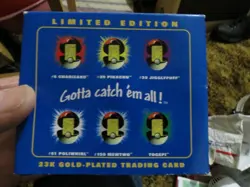Burger King 1998 Pokemon togepi 23k Gold Plated Trading Card Pokeball Sealed - Image 5