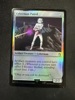 Cyberman Patrol, Doctor Who, MTG Magic the Gathering, FOIL (0174) NM - Image 1