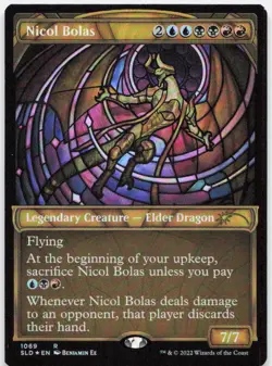 Nicol Bolas (Stained Glass) (Textured Foil) *Foil* SLD 1069 NM-LP - Image 1