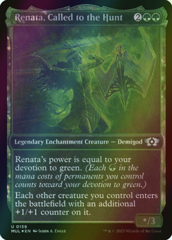 MTG Renata, Called to the Hunt Showcase Full Art Foil ** MUL ** English (NM) - Image 1