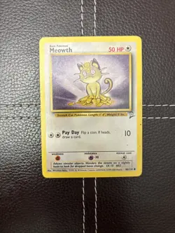 Pokemon TCG - Meowth - 80/130 - Base Set 2 - PL Common (2000) - Image 1