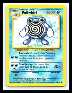 💥 Poliwhirl # 38/102 | Base Set | Vintage Pokemon 1999 TCG | - Image 1