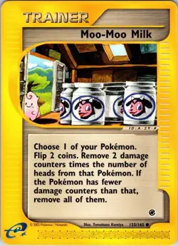 2002 Pokemon TCG - Expedition Base Set Moo-Moo Milk - 155/165 - MP/LP WOTC - Image 1