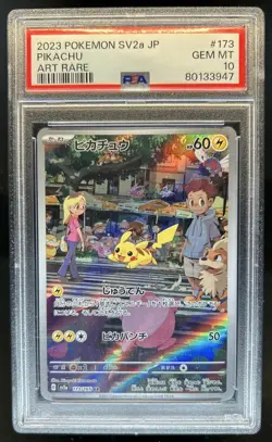 2023 Pokemon SV 151 JP Pikachu Art Rare #173/165 PSA 10 GEM MINT - Image 1