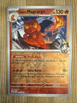 Ethan's Magcargo 036/182 Sv10: Destined Rivals Reverse Holo Pokemon NM - Image 1