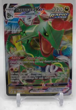 2023 Pokemon Sword & Shield Crown Zenith Rayquaza VMAX #101/159 - Image 1