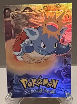 Mewtwo Strikes Back 1999 topps Pokemon The First Movie Rainbow Foil E8 Wartortle - Image 1