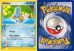 Mudkip 60/109 Common Ruby & Sapphire Pokemon HP/DMG - Image 3
