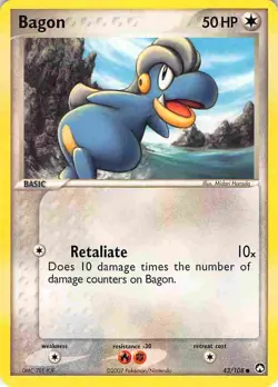 Bagon 43/108 Common Power Keepers Pokemon NM - Image 1