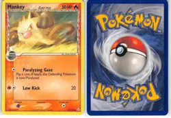 Mankey 70/110 Common Holon Phantoms Pokemon LP - Image 3