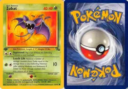 Zubat 57/62 Common Fossil Pokemon MP - Image 3