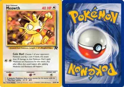 Meowth 62/82 Common Team Rocket Pokemon LP - Image 3
