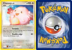 Chansey 76/123 Common Mysterious Treasures Pokemon LP - Image 3