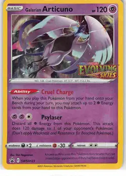 Galarian Articuno SWSH123 Promo SWSH Black Star Pokemon NM - Image 1