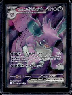 2025 Pokemon Destined Rivals Team Rocket's Nidoking ex #216/182 - Image 1