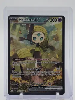 MELOETTA EX 2025 POKEMON S&V BLACK BOLT 167/086 BLACK STAR PROMO Q3789 - Image 1