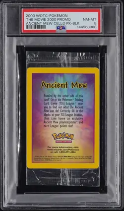 2000 WOTC Pokemon Ancient Mew - The Movie 2000 Promo - Sealed Pack - PSA 8 - Image 1