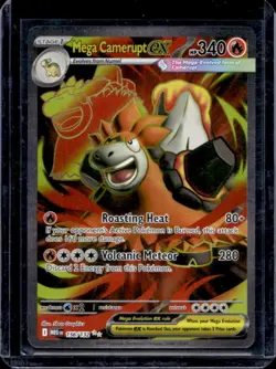 2025 Pokemon Mega Evolution Camerupt ex Ultra Rare #156/132 - Image 1
