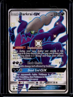 2019 Pokemon SM Hidden Fates Darkrai GX #SV70/SV94 - Image 1
