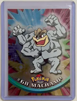 Topps Pokemon TCG Machamp Holo Blue Label Series 1 1st Print - Image 1