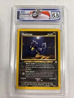 2000 Pokemon Murkrow 1st Edition #24 HGC 5.5 (sb1) - Image 1