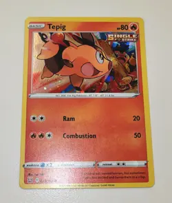 Tepig 023/163 Battle Styles Cosmos Holo Bleed and HD swirl - Image 1