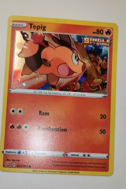 Tepig 023/163 Battle Styles Cosmos Holo Bleed and HD swirl - Image 3