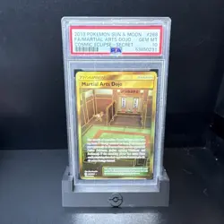 Pokemon 2019 Cosmic Eclipse Martial Arts Dojo 268/236 Secret Rare Holo PSA 10 - Image 1