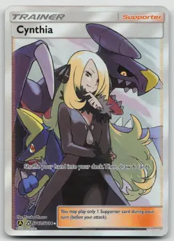 Pokemon CYNTHIA SV82/SV94 FULL ART TRAINER | NM Near Mint | Hidden Fates | 2019 - Image 1