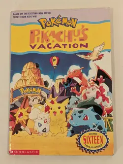 Pokemon Pikachu's Vacation Book First Scholastic Vintage Printing 1999 - Image 1