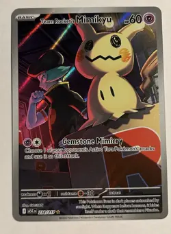 2026 Pokemon Ascended Heroes Team Rocket's Mimikyu Illustration Rare #238/217 - Image 1
