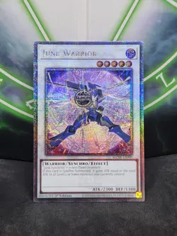 Yugioh Junk Warrior MZMI-EN000 Quarter Century Secret Rare 1st Edition NM - Image 1
