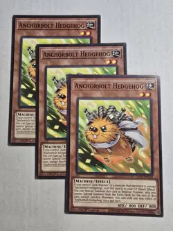 3x Anchorbolt Hedgehog 1st Edition Common L5DD-ENY02 Yu-Gi-Oh! - Image 1