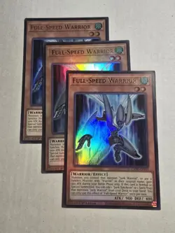3x Full-Speed Warrior 1st Edition Ultra Rare L5DD-ENY01 Yu-Gi-Oh! - Image 1