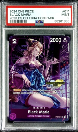 PSA 9 One Piece Black Maria CS Celebration Event PACK Mint - Image 1