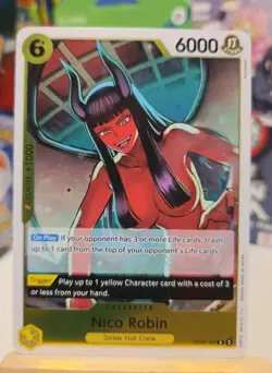 Nico Robin OP09-107 R - One Piece TCG Foil Emperors in the New World Near Mint - Image 1