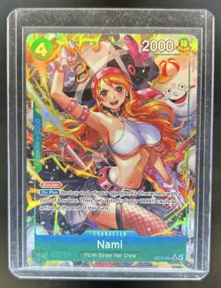 2026 One Piece Azure Sea's Seven Nami Super Rare #OP14-031 - Image 1