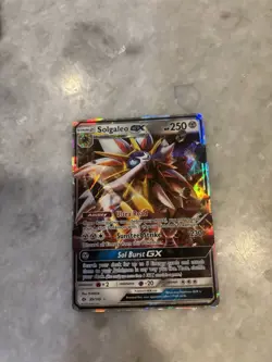 Pokemon TCG Solgaleo GX Holo Ultra Rare Card Sun & Moon Base Set 89/149 - Image 1