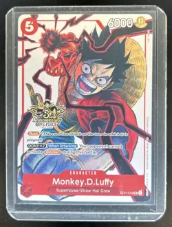 2025 One Piece 3rd Ann Tournament Monkey D. Luffy Promos #ST01-012 - Image 1