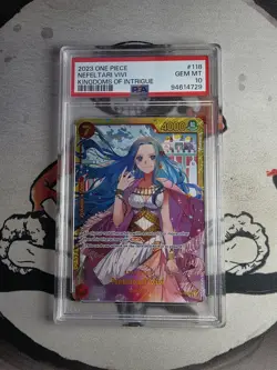 PSA 10 Nefeltari Vivi Op04-118 Alternate Art 2023 One Piece CCG Card 4729 - Image 1