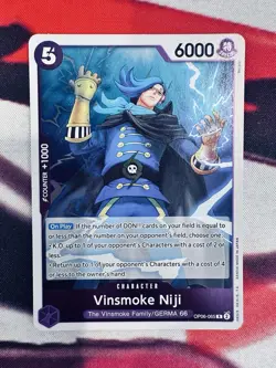 Vinsmoke Niji OP06-065 R Foil Rare Wings Of The Captain One Piece Card Game - Image 1
