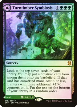 Zendikar Rising MTG Foil Turntimber Symbiosis Magic - Image 1