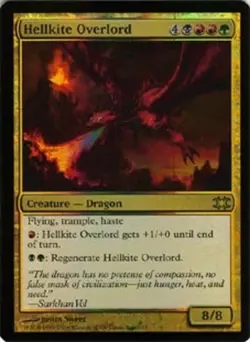 MTG Hellkite Overlord - Foil, From the Vault: Dragons, Lightly Played, English - Image 1