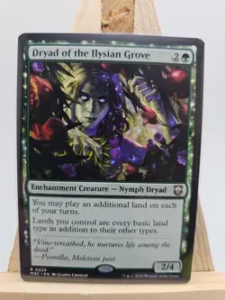 MTG Dryad Of The Ilysian Grove 0225 Dragonstorm Commander Near Mint Condition - Image 1