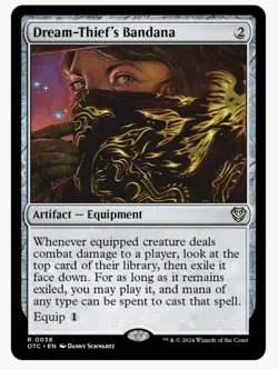 MTG Dream-Thief's Bandana #38 Outlaws of Thunder Junction (OTC) Near Mint NM - Image 1